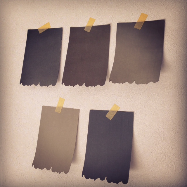 ROOMBLOOMから取り寄せたカラーサンプル